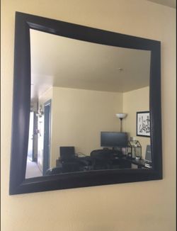 Solid Wood Wall Mirror- Square