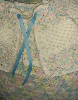 Baby Dolls  Crocheted Blanket And Sweater 