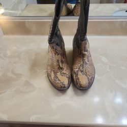 SNAKE SKIN BOOTS 