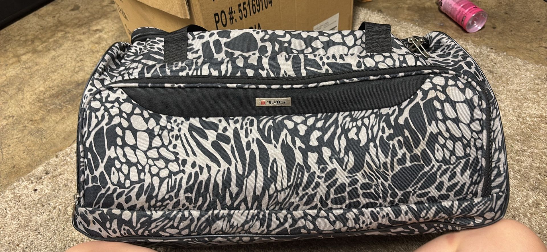 Tag Hauer Animal Print Weekender Bag