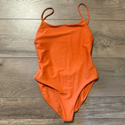 Jade Swim Plunge Back One-Piece Swimsuit 