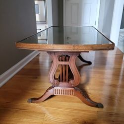 Antique Mersman Harp Table 🎼 Mahogany 
