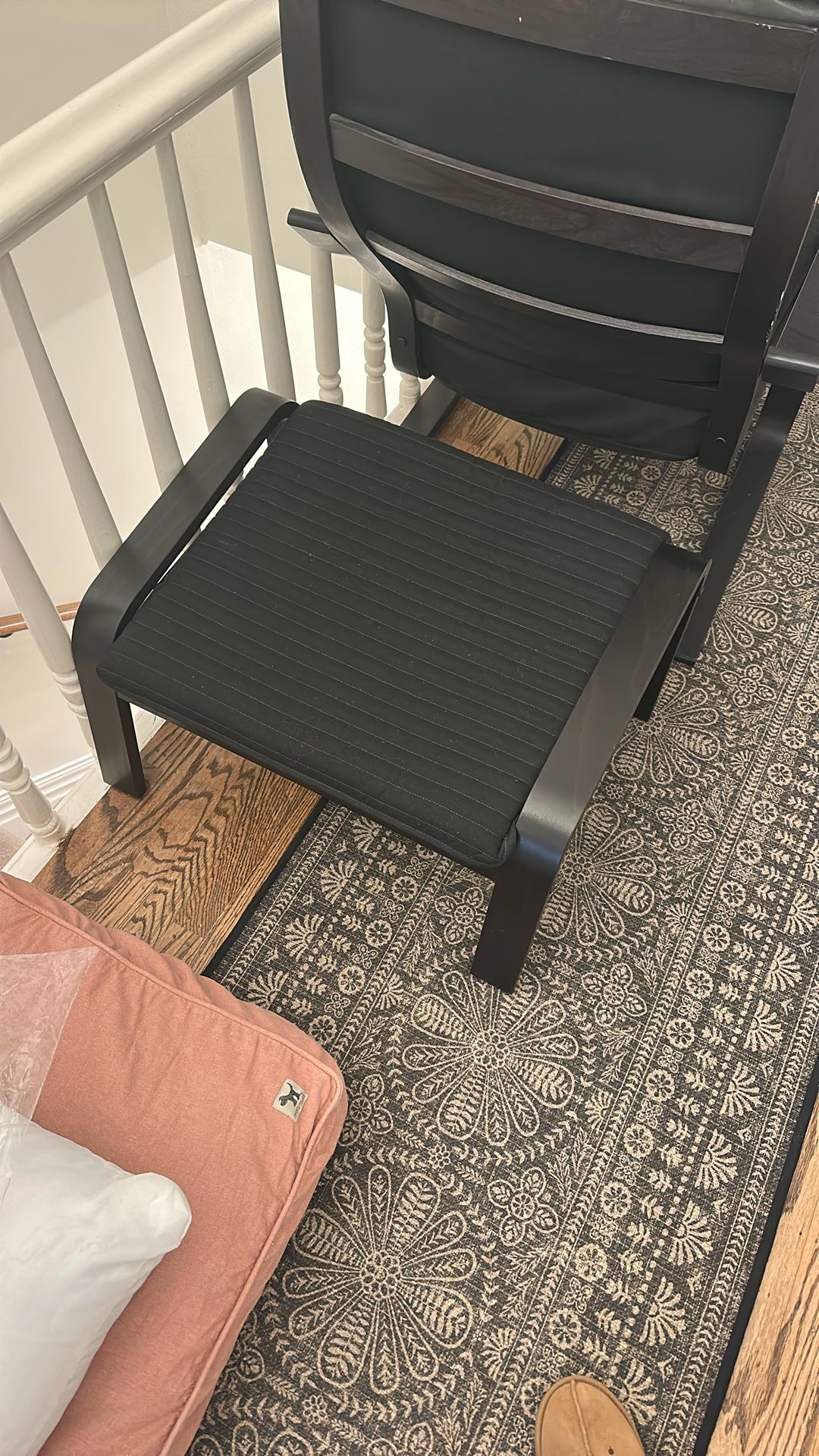 IKEA Poang Chair (black On Black Brown)