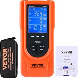 3-in-1 EMF Meter, 5Hz - 3.5GHz, Handheld Rechargeable Electromagnetic Field Radiation Detector, Digital LCD EMF Tester for EF MF RF Home Inspections O
