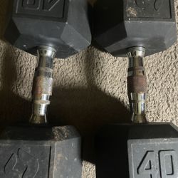 2 40pound Dumbbells 