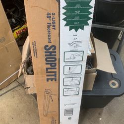 2- T-12 Fluorescent Shop Lights New