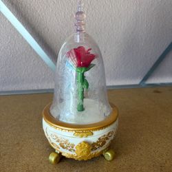 Beauty and the Beast Flower glass toy