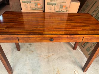 Wood Console Table/desk with Drawer