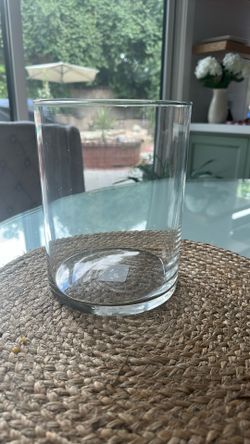 6 Glass Cylinder Vases