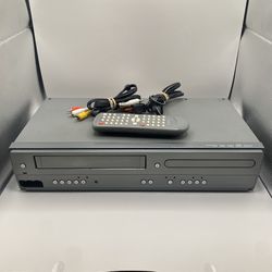 DV225MG9 VCR Magnavox Combo Player VHS 4 Head Hi Fi with Remote Cables Working