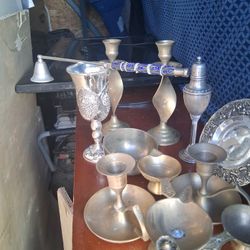Antique Pewter And Brass Novelties 