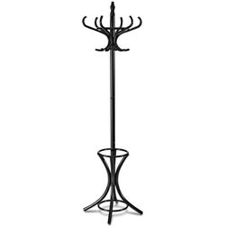 Black Wooden Coat Rack