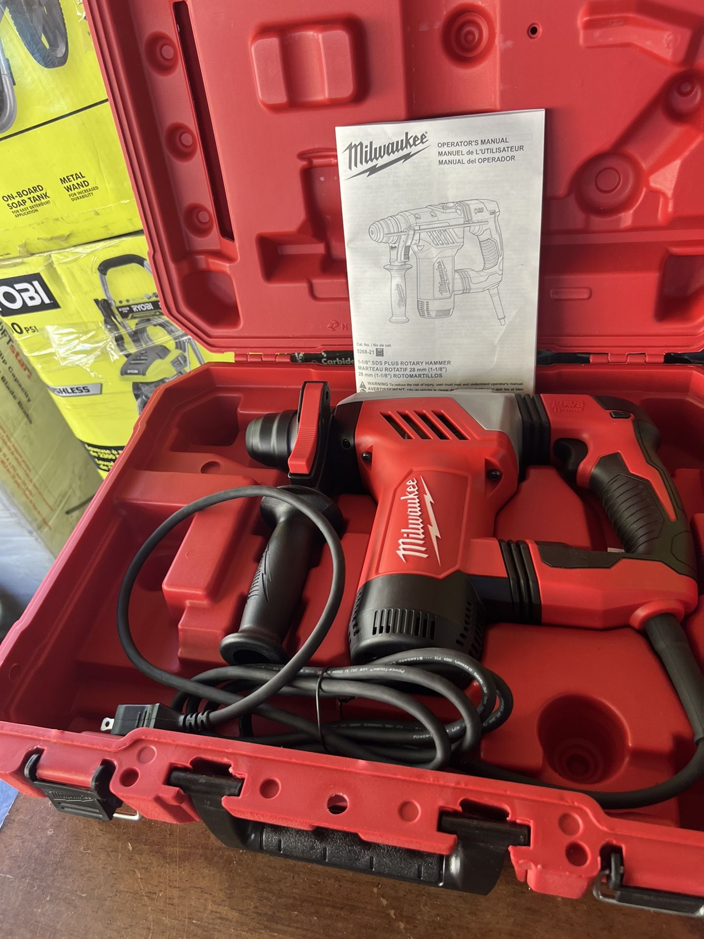Rotary Hammer Drill Milwaukee V28 Drill Milwaukee 1/8 SDS Plus