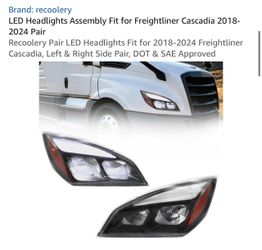 Recoolery LED Headlights for Freightliner Cascadia 2018-2024