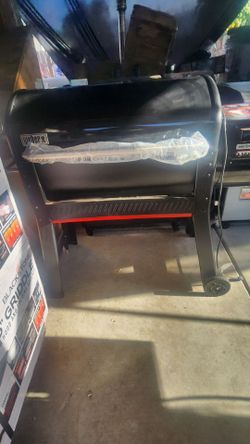 Weber Smoque XL Pellet Grill, 34 Inch Wood Fired Pellet Smoker with Wifi Capability, Black