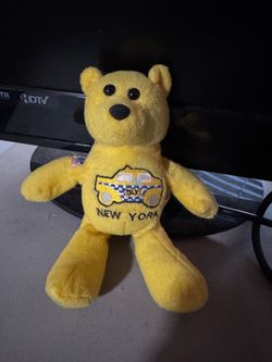 New York Yellow Taxi Cab Plush Bear