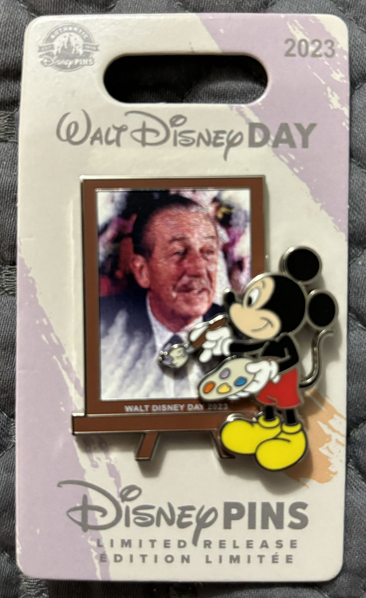 Disney Parks Walt Disney Day Mickey Mouse 2023 Limited Pin