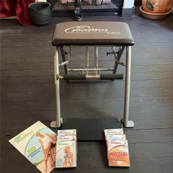 Malibu Pilates Pro Chair With  6 Dvd’s