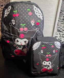 Title: Sanrio Kuromi Backpack & Lunch Bag Set – NEW