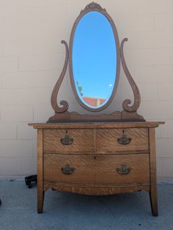 French Provincial Wood Sideboard Buffet Cabinet