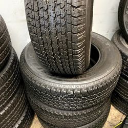 set of used tires with 95 thread life 265/70R16 bridgestone dueler