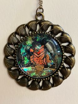 Large FISH Charm Pendant Necklace - Unique Jewelry