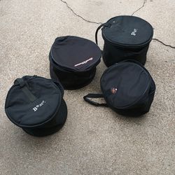 Drum bags 12"13"Toms  22" bass $15 each drum sticks bag $20