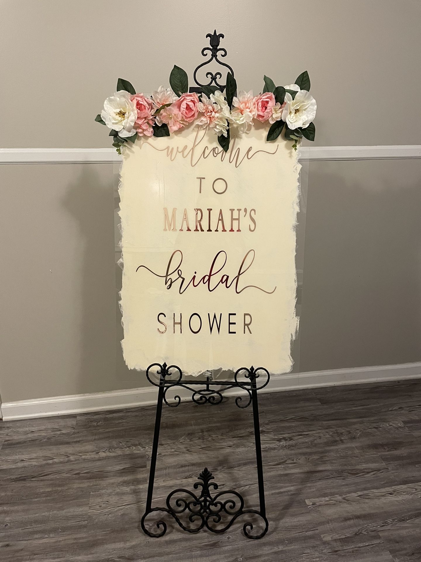 Wedding “Mariah” Bridal Shower Sign