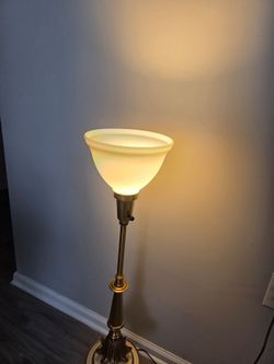 Stiffel Torchiere Lamp — Vintage Brass, Works