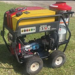 North Star Hot Water Pressure Washer With Flat Free Tires Everything Works As It Should. Clean Used Condition MSRP $4999.99 For $2000 Firm Honda 390GX