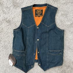Milwaukee Performance Vest Men's L Blue Denim Concealed Carry NWT