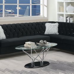 BLACK SECTIONAL $1500 NEW 1 Week Only Same Day Delivery 