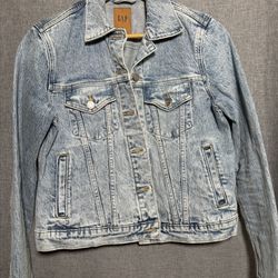 GAP Icon Denim Jacket 1969 Light-Wash Blue Trucker Classic Small