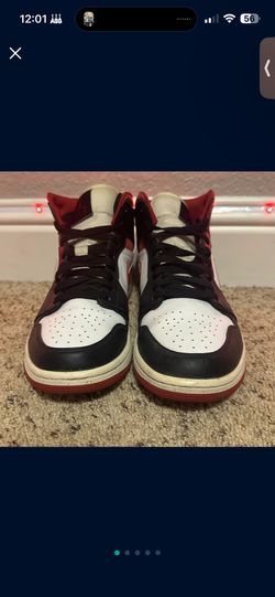 Jordan 1s Mid Gym Red/black