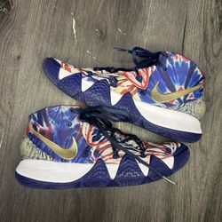 Size 7.5 - Nike Kybrid S2 "Tie Dye USA" Red Blue White 2020 Men's Irving Olympic