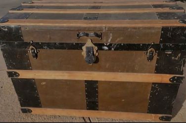 Large Vintage Steamer Trunk