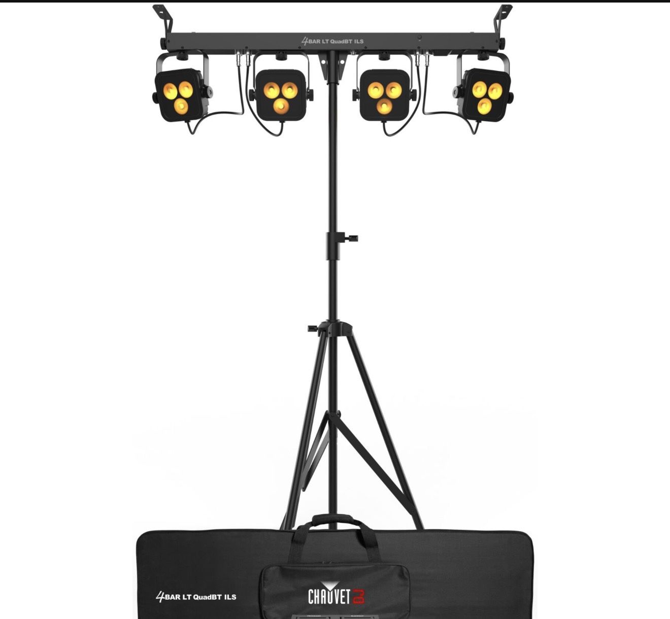 Pair Of Chauvet 4bar LED Rgb W/ Stands