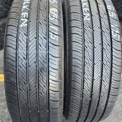 2 USED TIRES 195/65R15 Falken Pro G5 w/95% Thread  Both Installed and Balanced $120 ($60 each) 