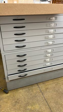 Flat file cabinets 2 pc set $100 cash