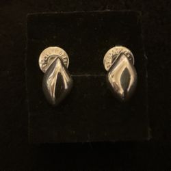 Silver Plated Stud Earrings… By Robert Lee Morris