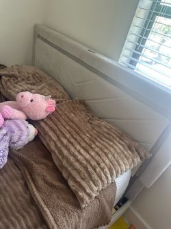 Bed frame with mattress