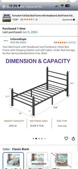 Twin bed