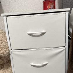 Small Nightstand With 2 Drawers