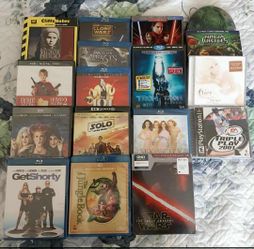 Large Lot of Blu-ray Digital, DVD, CD, PS2 Game Sealed Very Good Pieces $120 Oh Best Offer