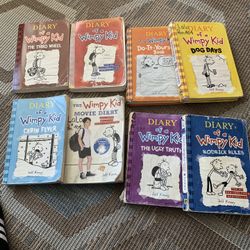 Dairy Of A Wimpy Kid 8 Books For $5