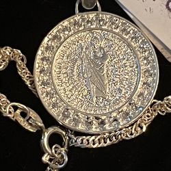 Cadena y medalla St. Judas Tadeo