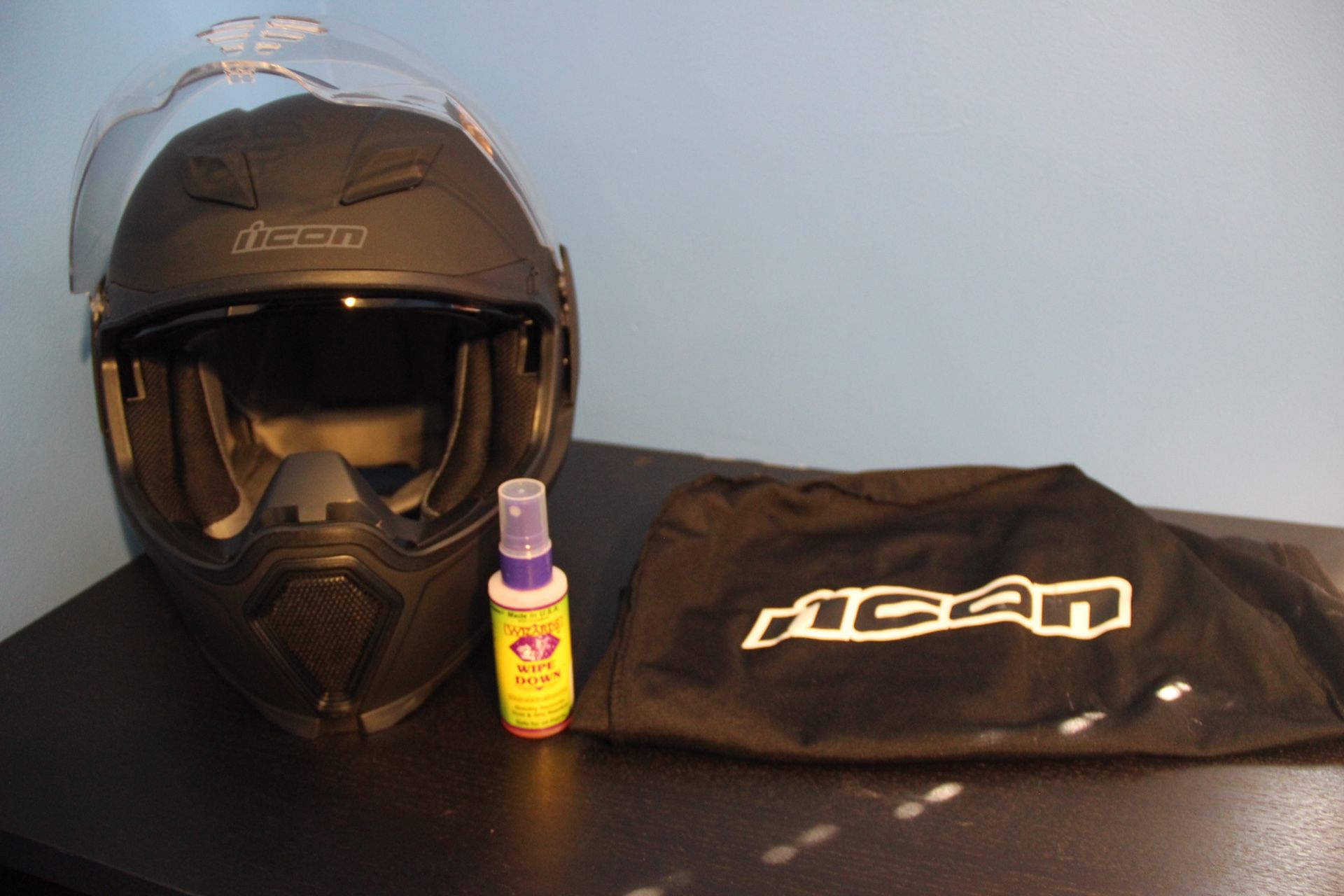 ICON Airflite Rubatone Helmet W/ Flip Down Sunglas :