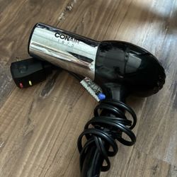 Conair 1875 Watt Full Size Pro Hair Dryer with lonic Conditioning, Black