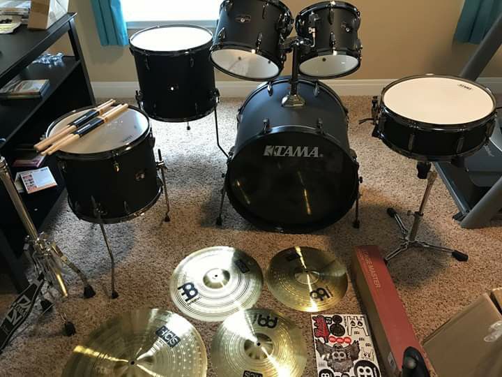 TAMA IMPERIALSTAR COMPLETE DRUMSET WITH MEINL CYMBALS