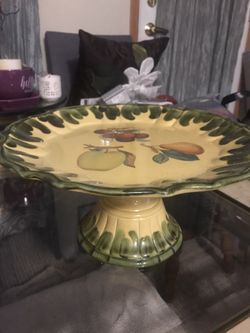 Vintage Cake dessert plate made in Italy